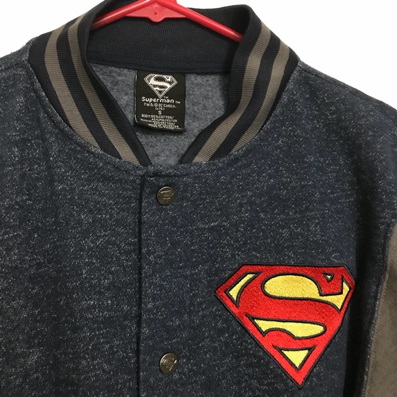 SOLD💥Men’s Superman Varsity Style Jacket - Picture 2 of 4